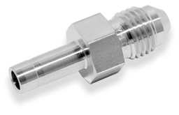 [SICAMF-4-4] MALE TUBE ADAPTER, 1/4&quot; TUBE - 7/16-20 AN THREAD, S316