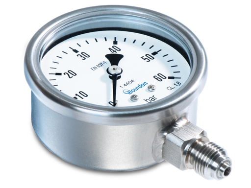 [MEX3-D20.B24] 0-16 BAR, 1/4" BSPP DOWN, Ø63, S316/S304