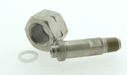 [GFPDIN1SS] DIN 1, CYLINDER CONNECTOR, 1/4&quot; NPT, PCTFE, S316