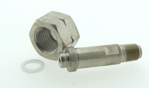 [GFPDIN10SS] CYLINDER CONNECTOR, DIN 10, 1/4" NPT, PCTFE, S316